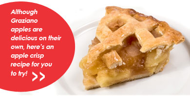 Although Graziano apples are delicious on their own you might want to enjoy our fresh homemade apple pies... yum!